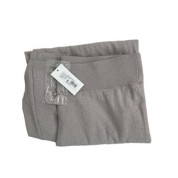 Milly Grey Taupe Glitter Sequin Accents Wrap Set - Picture 11 of 11